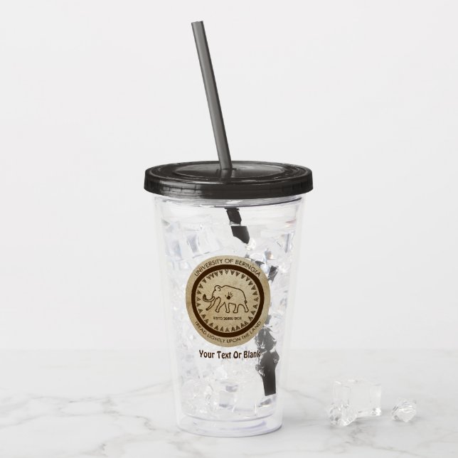 University of Beringia Mammoth Acrylic Tumbler (Front Ice)