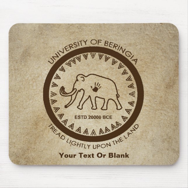 University of Beringia Mammoth Mouse Pad (Front)