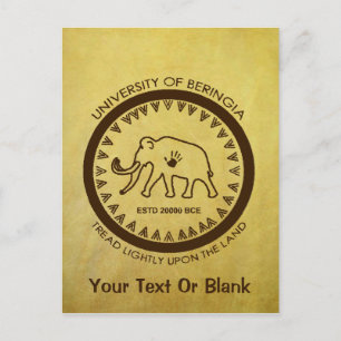 University of Beringia Mammoth Postcard