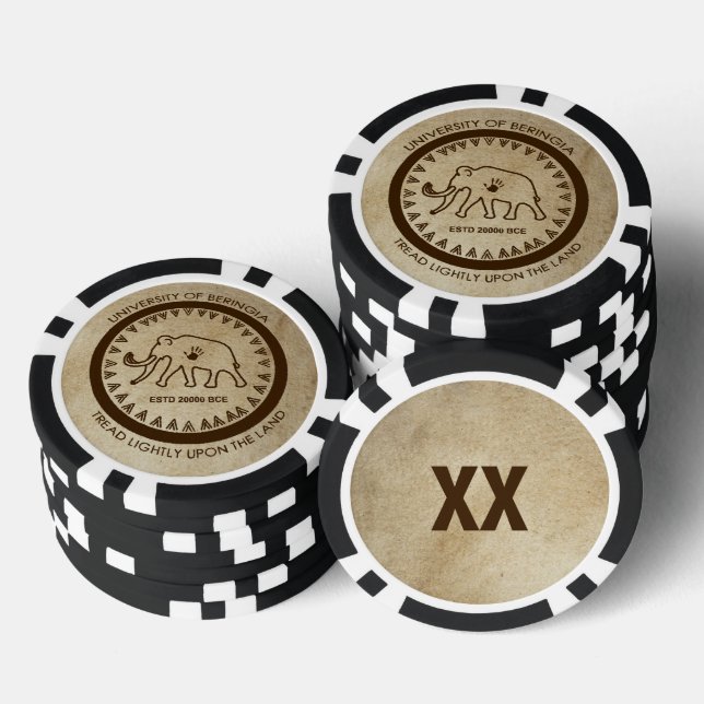University of Beringia Mammoth Seal Poker Chips (Stack)