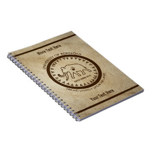 University of Beringia Mammoth Seal Spiral Notebook
