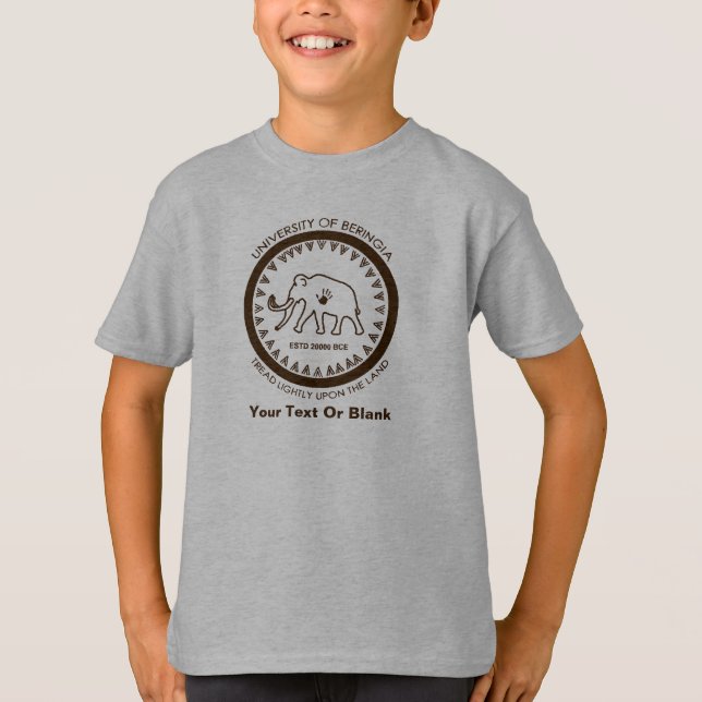 University of Beringia Mammoth T-Shirt (Front)