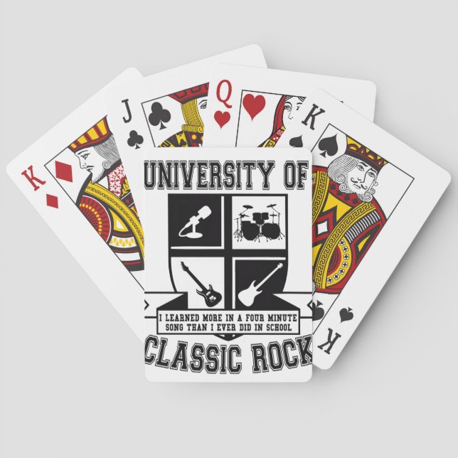 University of Classic Rock Playing Cards (Back)