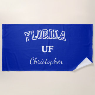 UNIVERSITY OF FLORIDA PERSONALIZED BEACH TOWEL