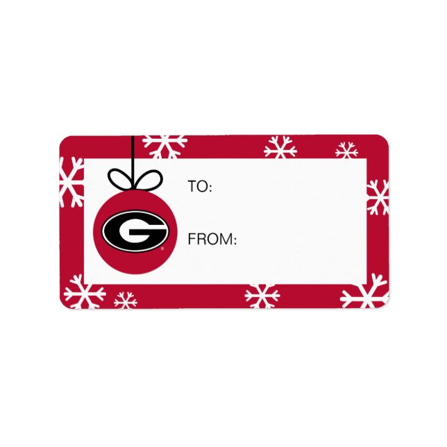University of Georgia | Holiday Label (Front)