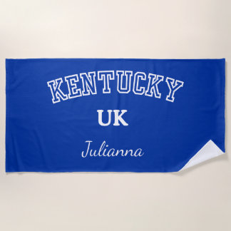 University of Kentucky Personalised Beach Towel
