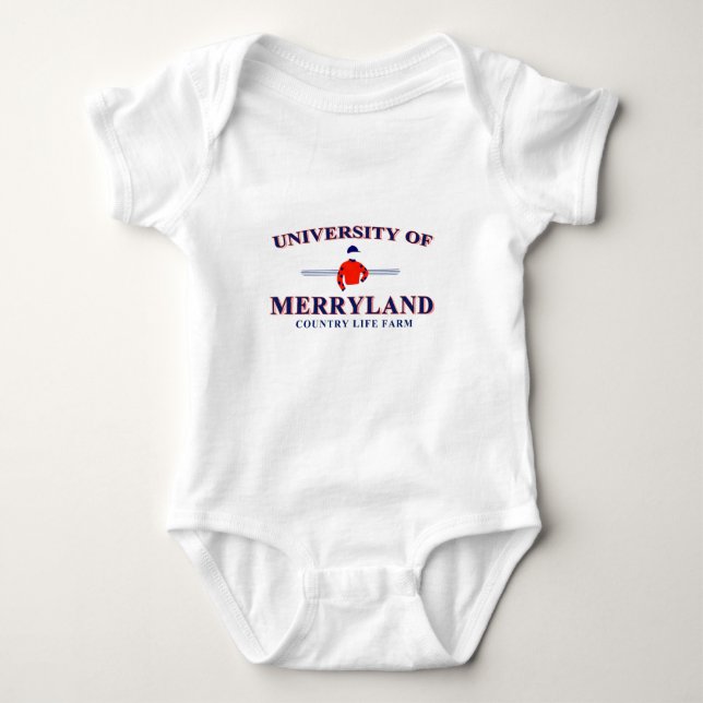 University of Merryland Infant T Baby Bodysuit (Front)