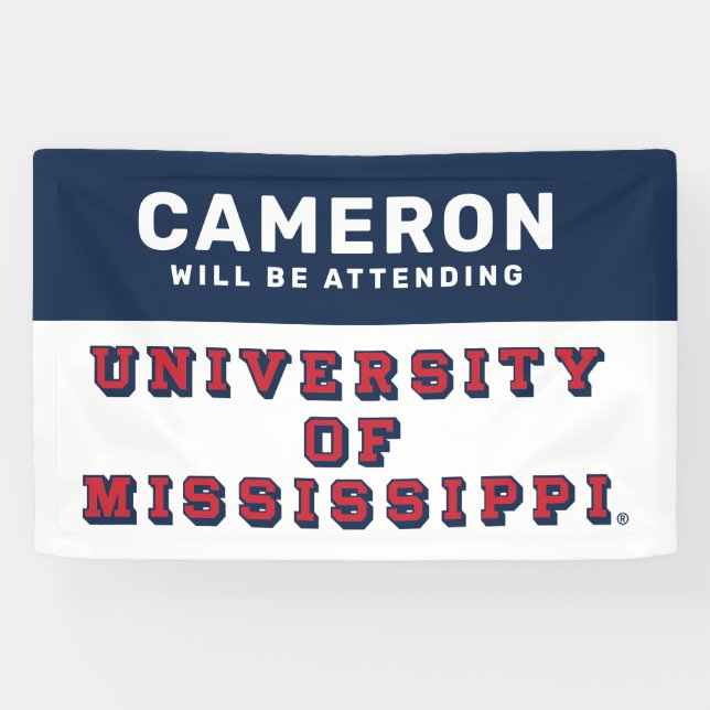 University of Mississippi | Block Type Banner (Horizontal)