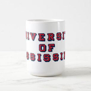 University of Mississippi   Block Type Coffee Mug