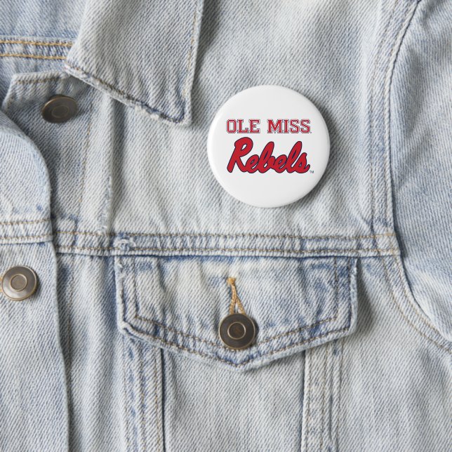 University of Mississippi | Ole Miss Rebels 6 Cm Round Badge (In Situ)