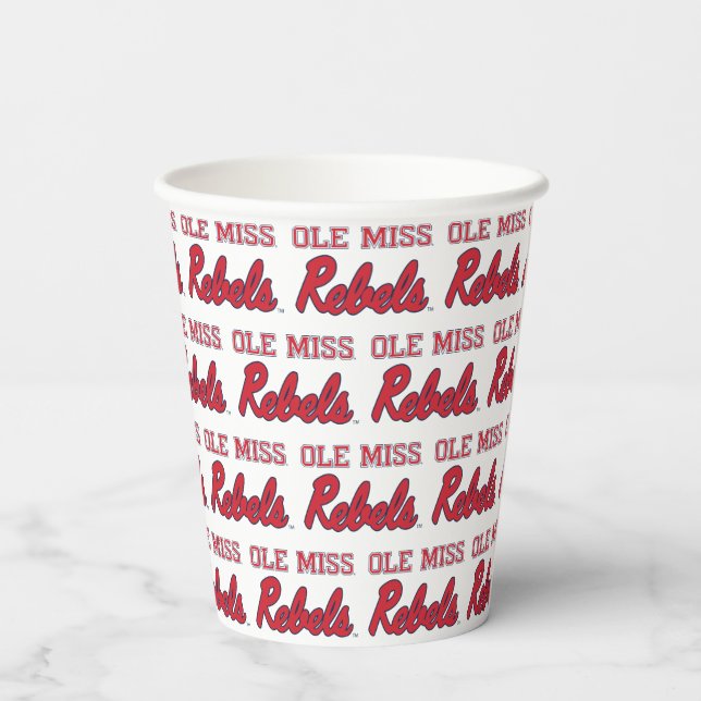 University of Mississippi | Ole Miss Rebels Paper Cups (Back)