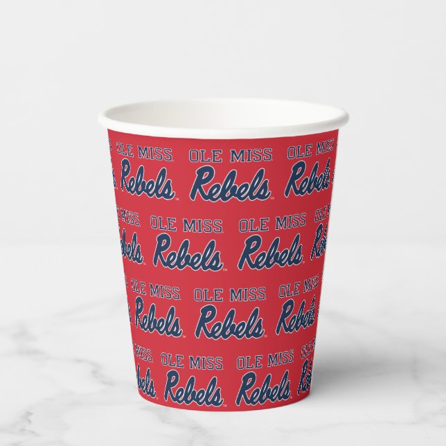 University of Mississippi | Ole Miss Rebels Paper Cups (Back)