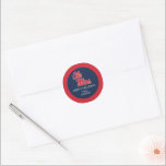 University of Mississippi | Ole Miss Script Classic Round Sticker<br><div class="desc">Check out these University of Mississippi designs! Get all the latest Mississippi Rebels gear here. All of these Zazzle products are customisable with your class year,  name,  and club. These products make perfect gifts for the Ole Miss University student,  alumni,  family,  friend,  or fan in your life.</div>