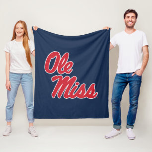University of Mississippi   Ole Miss Script Fleece Blanket