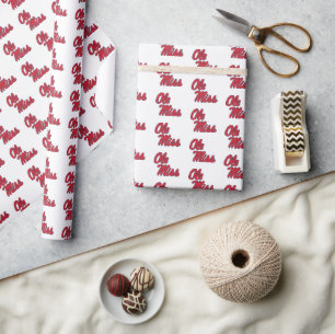 University of Mississippi   Ole Miss Script Wrapping Paper