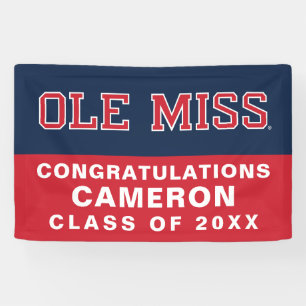 University of Mississippi Ole Miss Wordmark Banner