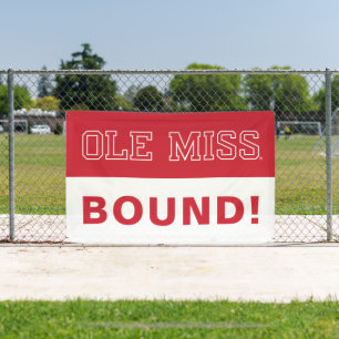 University of Mississippi Ole Miss Wordmark Banner