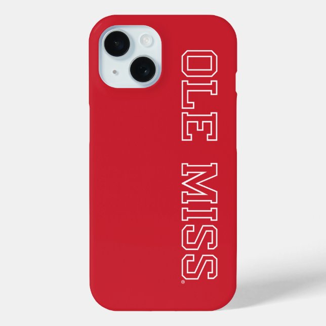 University of Mississippi | Ole Miss Wordmark Case-Mate iPhone Case (Back)