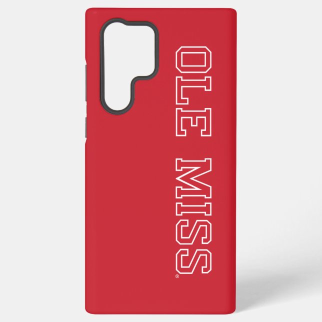 University of Mississippi | Ole Miss Wordmark Samsung Galaxy S22 Ultra Case (Back)
