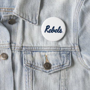 University of Mississippi   Rebels Script 3 6 Cm Round Badge
