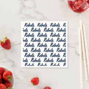 University of Mississippi   Rebels Script Napkin
