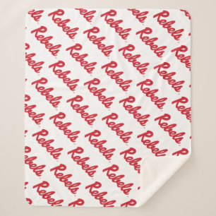 University of Mississippi   Rebels Script Sherpa Blanket