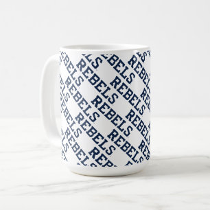 University of Mississippi   Rebels Wordmark Coffee Mug
