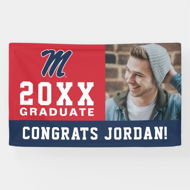 University of Mississippi | Script M Banner (Horizontal)