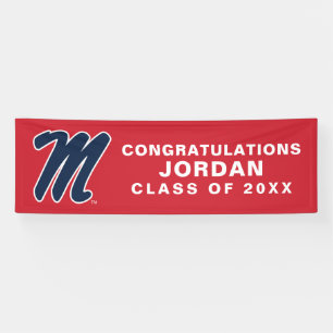 University of Mississippi   Script M Banner