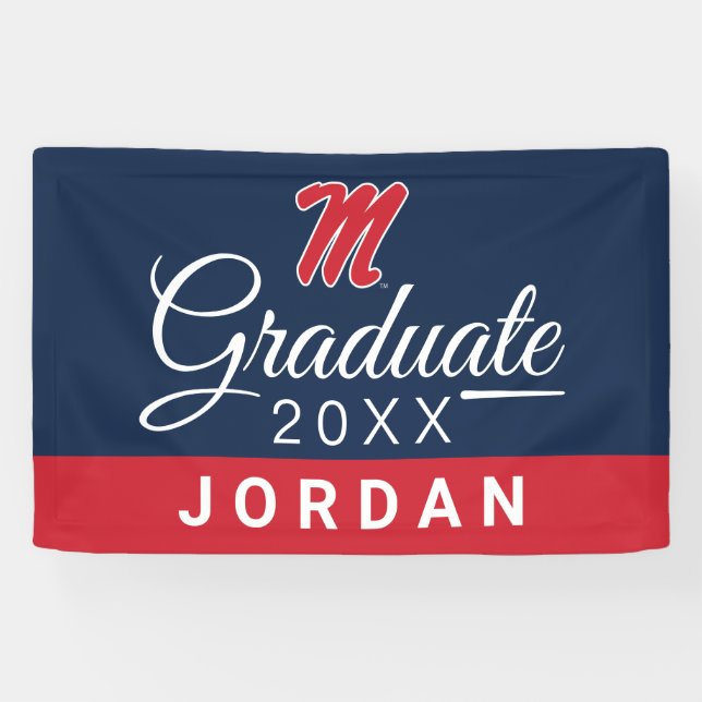 University of Mississippi | Script M Banner (Horizontal)