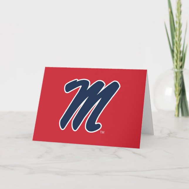University of Mississippi | Script M Card (Front)