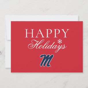 University of Mississippi Script M Holiday Card