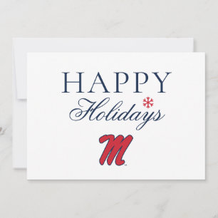 University of Mississippi Script M Holiday Card