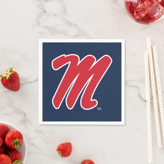 University of Mississippi | Script M Napkin (Insitu)