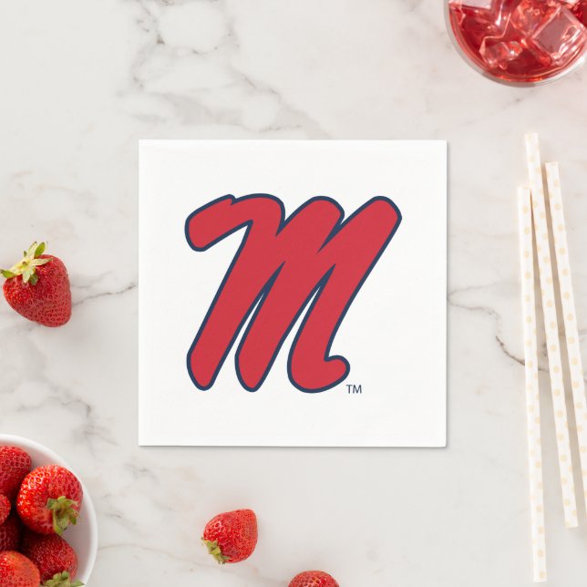 University of Mississippi | Script M Napkin (Insitu)