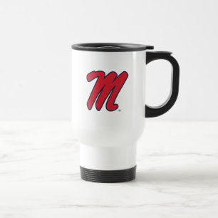 University of Mississippi   Script M Travel Mug