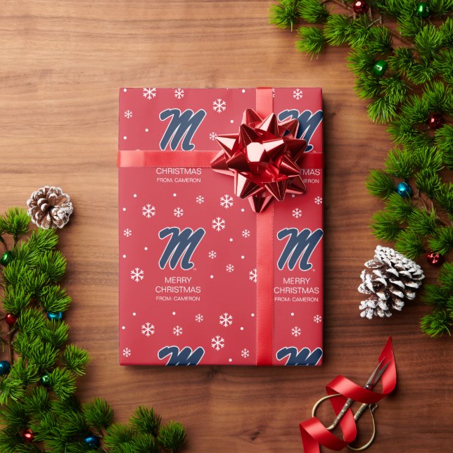 University of Mississippi | Script M Wrapping Paper (Holiday Gift)