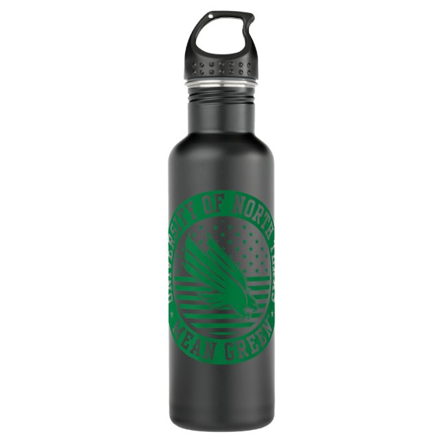 UNIVERSITY OF NORTH TEXAS UNT-MERCH-3  710 ML WATER BOTTLE (Front)