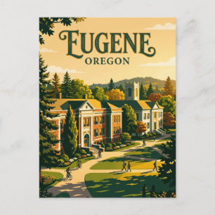 University of Oregon USA Postcard