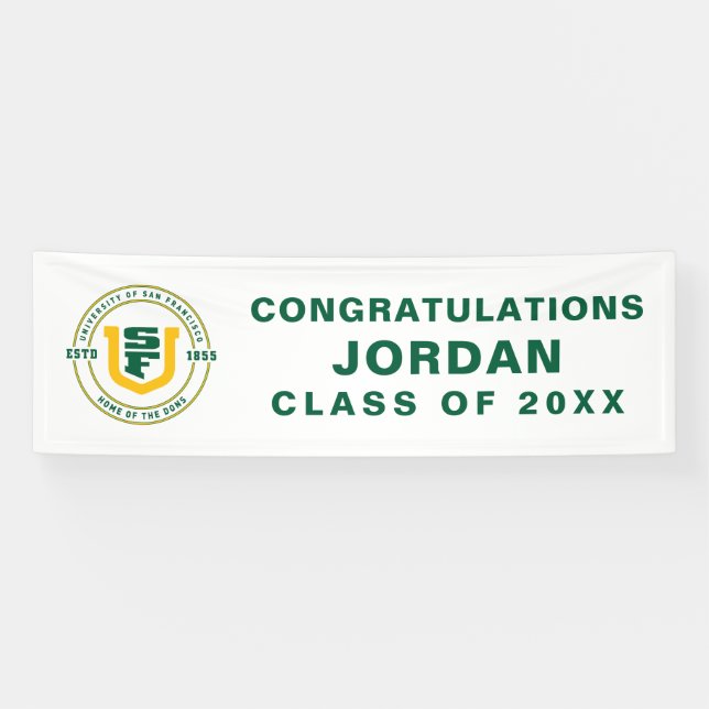 University of San Francisco Graduation Banner (Horizontal)