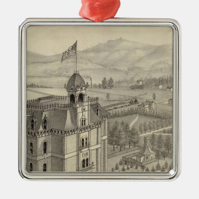 University of the Pacific Metal Tree Decoration (Front)