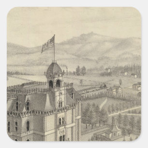 University of the Pacific Square Sticker