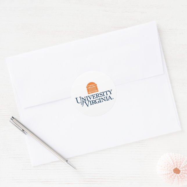 University of Virginia Classic Round Sticker (Envelope)
