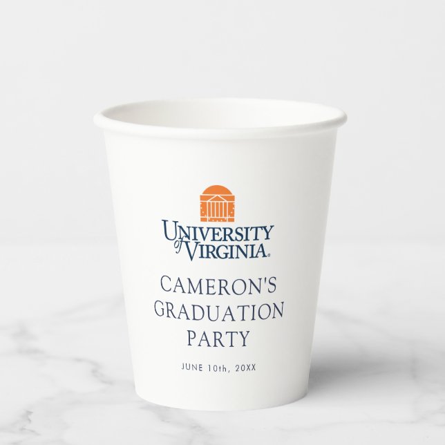 University of Virginia Graduation Paper Cups (Front)
