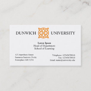 University Style v3 Business Card