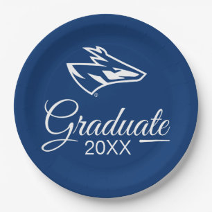 UNK Lopers Graduate Paper Plate