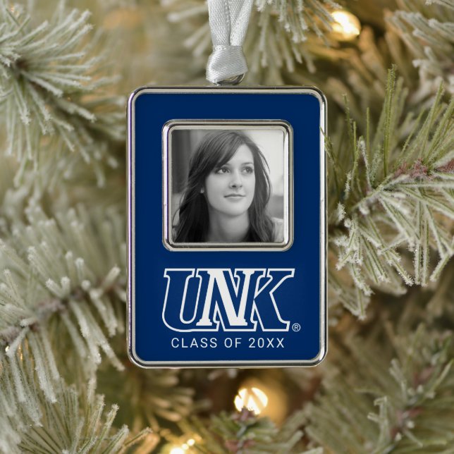 UNK | University of Nebraska at Kearney Silver Plated Framed Ornament (Tree)