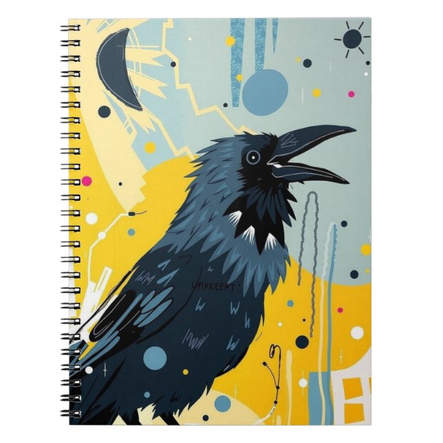 Unkempt Crow Notebook (Front)