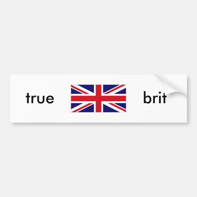 UNKG0001, true , brit Bumper Sticker (Front)