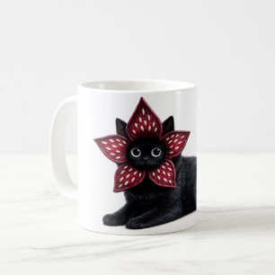 Unknown Monster Black Cat Dark Fantasy Cat Art Coffee Mug